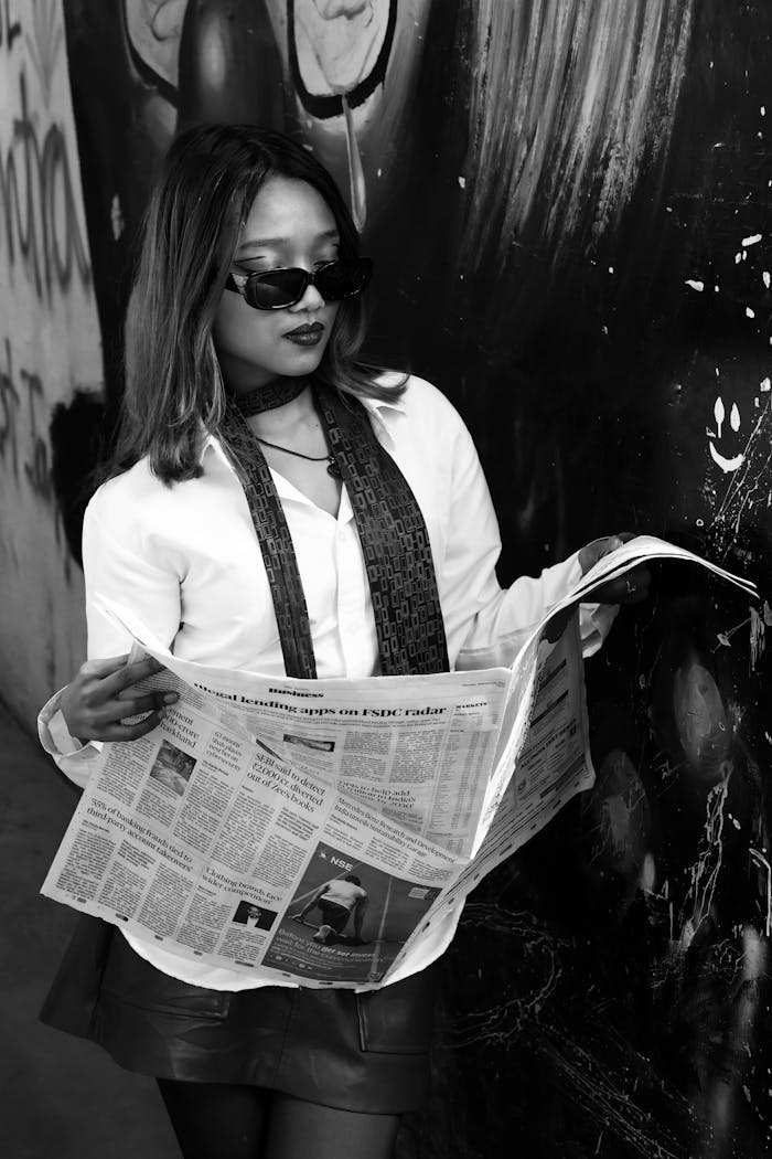 why-choose-us-02 Grayscale photo of an Aesthetic Woman reading Newspaper